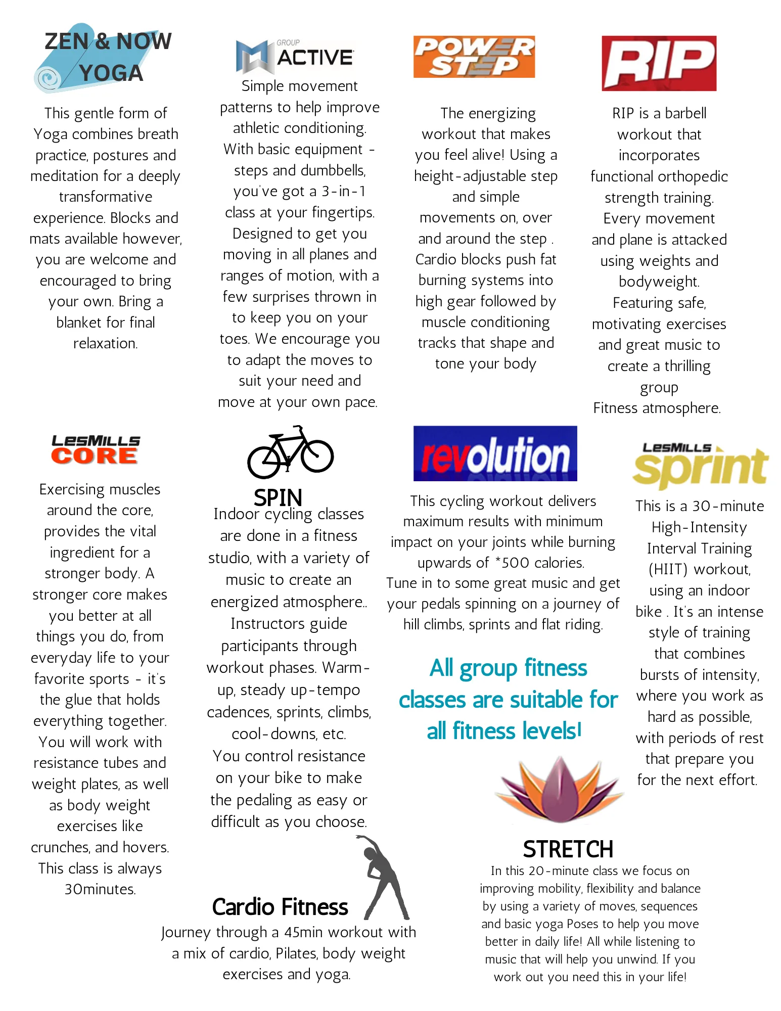 2025 Class Descriptions